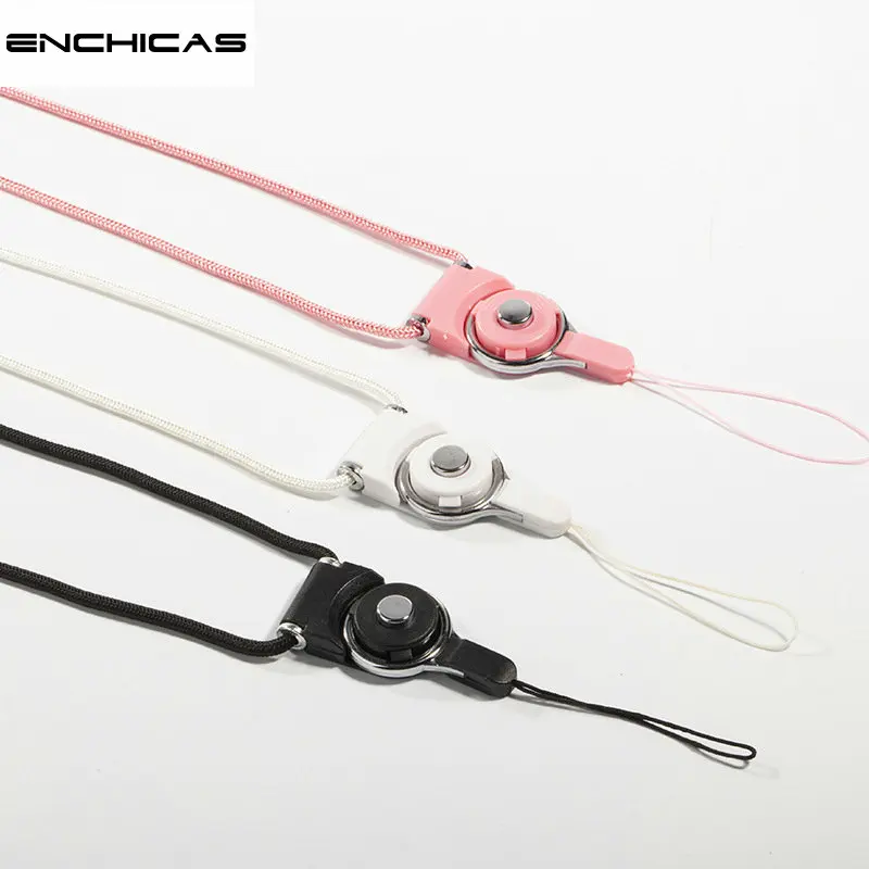 ENCHICAS 10 PCS Detachable Cell Phone Rope Neck Lanyard Strap Keychain