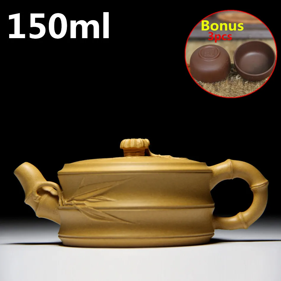 

Handmade Chinese Ceramic Tea Pots 150ml Kung Fu Tea Set Porcelain Yixing Zisha Teapots Tea Set Bonus 3 Tea Cups Gift Box 2017