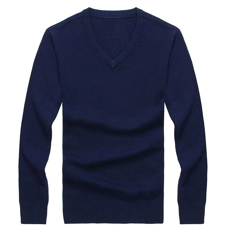 Высококачественный зимний мужской свитер, трикотажный пуловер, тонкий v-образный вырез, брендовая мужская одежда, свитера в полоску, тонкий мужской свитер, плюс