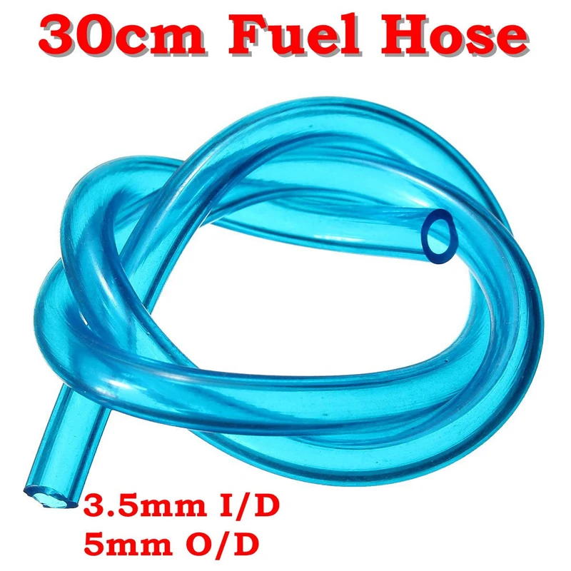DWZ 30cm Blue Oil Petrol Fuel Hose Pipe Tube For Strimmer Chainsaw Brushcutter