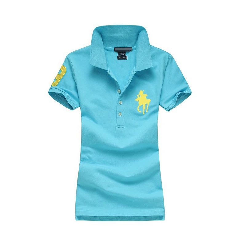 

2019 polo shirt women camisa polo shirt mujer shirt lady camisas polo cotton short-sleeve eyelet plain camisa polo feminina
