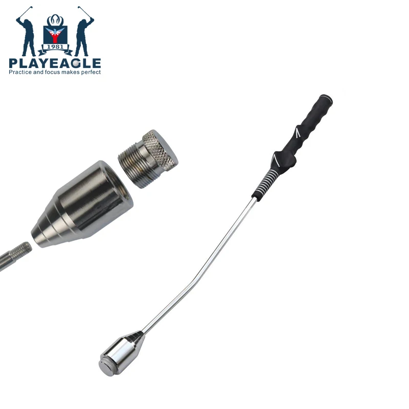 Golf Swing Trainer Stick Practice Club Golf Training Aids Warm Up Adjustable Weight Rod With Grip 