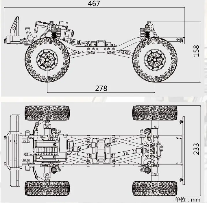 Полностью металлический 1/10 масштаб осевой SCX10 II AR10 Cherokee AX90046 AX90047 Rock Cralwer шасси и рама в сборе