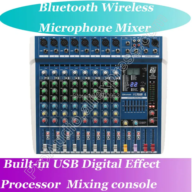 Микшерная консоль MICWL 8 каналов Bluetooth беспроводная для караоке|karaoke system|karaoke mixkaraoke