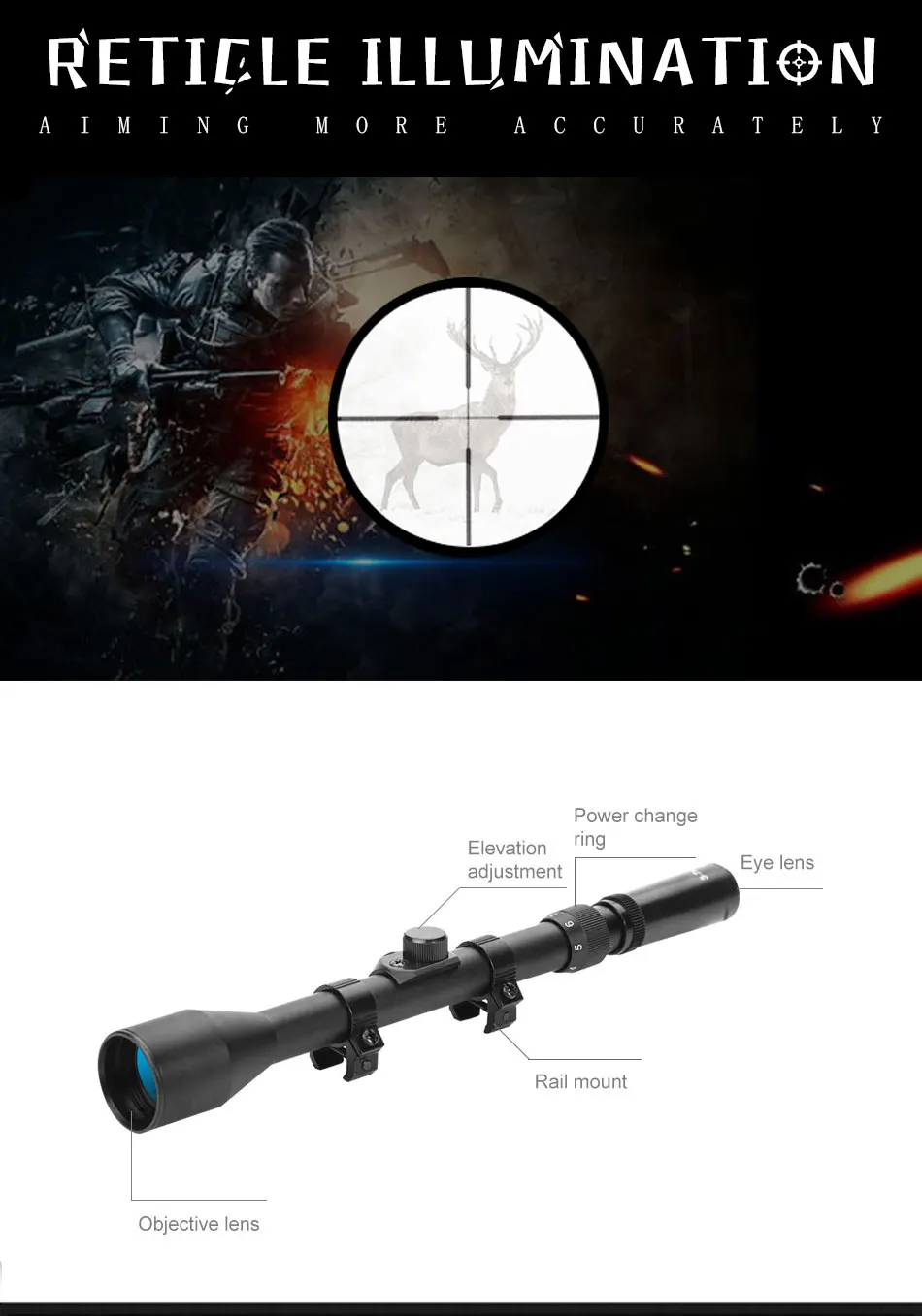 3-7x28 охотничий компактный прицел рефлекторный прицел Crosshair прицел оптический прицел для страйкбола Воздушный пистолет Охота подходит 11 мм крепление прицел