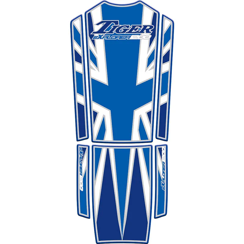 3D бак мотоцикла Pad Защитная Наклейка Стикеры чехол tankp Стикеры s для Triumph Explorer 1200 2012- 2013 - Цвет: blue