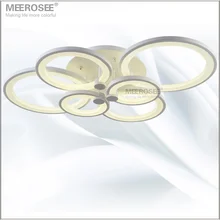 White LED Ceiling Light Fixture LED Ring Lustre Light Large Flush Mounted LED Circles Lamp for dining sitting bedroom
