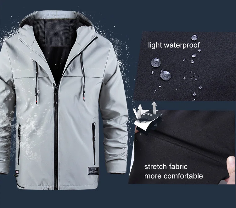 Aufdiazy Outdoor Hiking Jacket Men Spring Autumn Thin Coat Fishing Trekking Windbreaker Soft Shell Light Waterpoof Jackets IM040 (3)