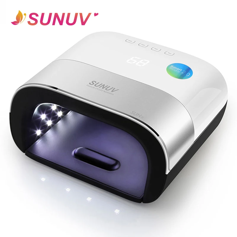 

SUNUV SUN3 48W Smart 2.0 UV Lamp Nail Menicure Led Lamp Nail Timer Invisible LCD Display Nail Dryer Curing All NAIL Gel