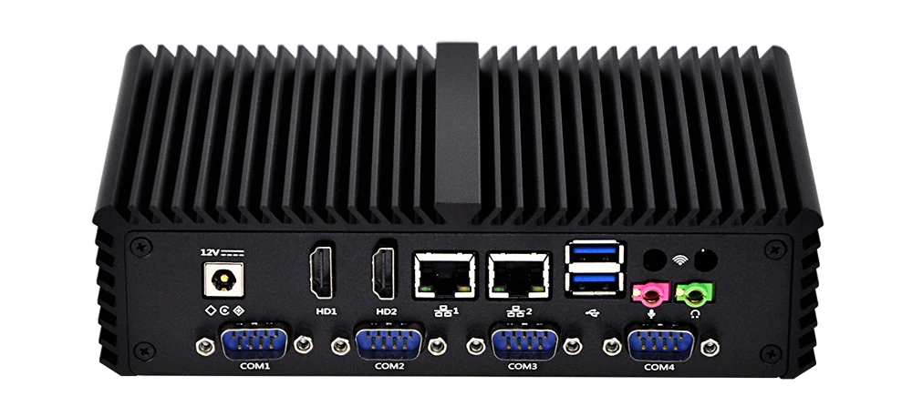 Тонкий клиент безвентиляторный Мини Barebone 4 Lan Celeron 2955U Pfsense промышленное сетевое устройство защиты Micro ПК Linux Ubuntu сервер компьютер Imini