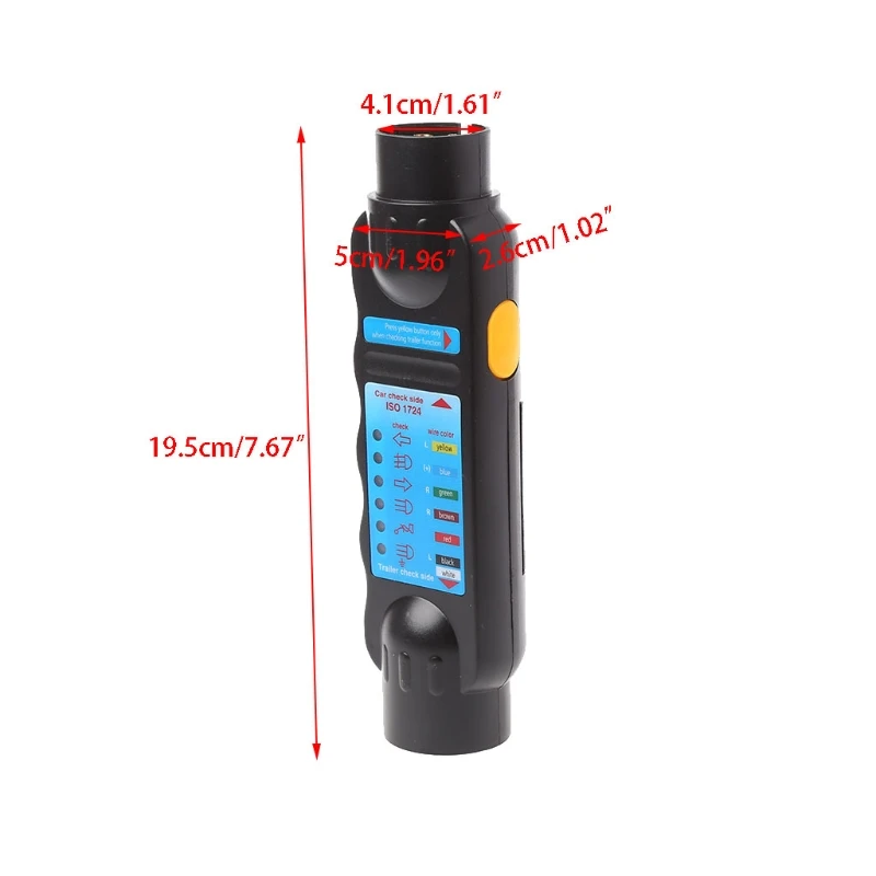 سيارة مقطورة قافلة 7 دبوس towing tow bar ضوء الأسلاك الدائرة تستر التوصيل المقبس