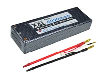 2pcs XXL Hard Case Banana RC Car 2S Lipo Battery 7.4V 6000mAh 60C RC for 1/10 Traxxas Cars Monster Truck