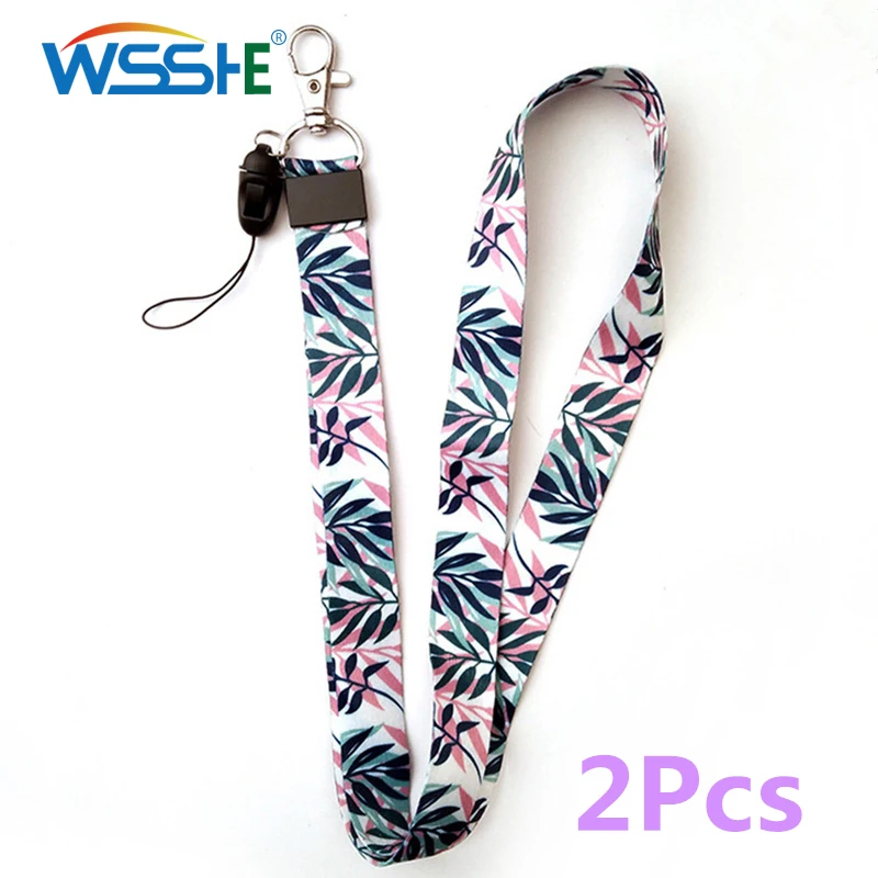 

2pcs Mobile Phone Strap For Keys ID Card For USB Badge Holder phone hand Neck Lanyard cord Hang Mobile Rope Cartoon Cute Strap