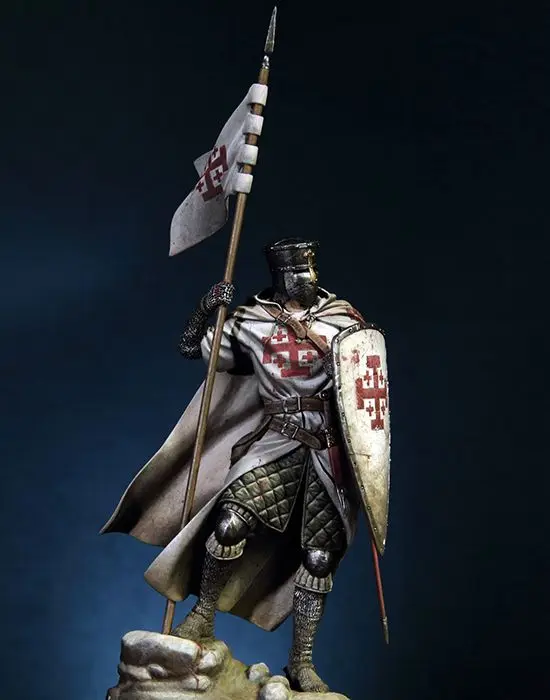 

Unpainted Kit 1/18 90mm Knight of the Holy Sepulcher Uncolor Resin Figure miniature garage kit