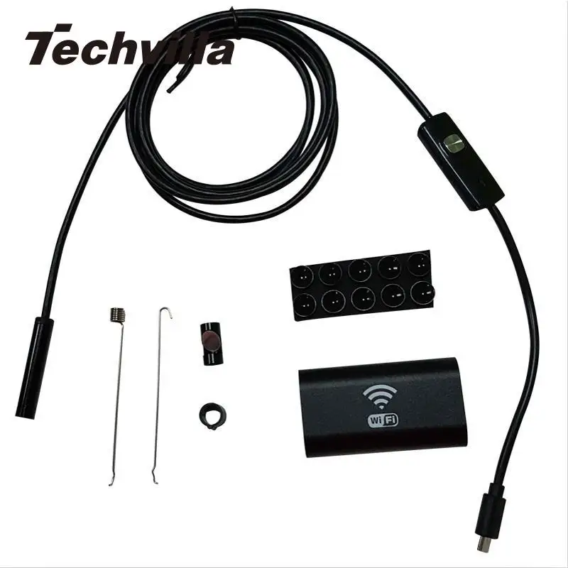 techvilla Wifi Wireless For Samsung IOS Android Endoscope Borescope HD 720P 2.0MP 6LED Tube