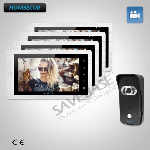 

HOMSECUR 1C3M 7" Wired Video Door Entry Security Intercom with Intra-monitor Audio Intercom+Outdoor Monitoring