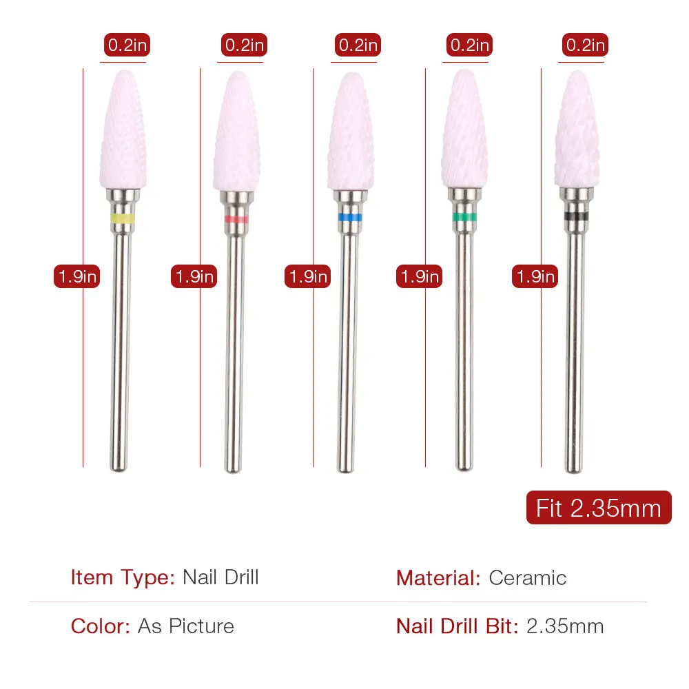 25 типов фреза для маникюра, фрезы для ногтей, фрезы для педикюра, оборудование для дизайна ногтей, керамическая фреза для маникюра