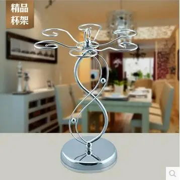 

Creative double 8 red wine cup holder with a wine glass rack and red wine glass