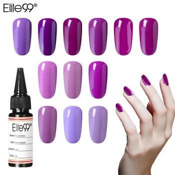 

Elite99 30ml Purple Series Gel 12 Pure Colors LED UV Gel Soak Off Primer Top Base Coat Varnish Nail Art Varnish Manicure Nail
