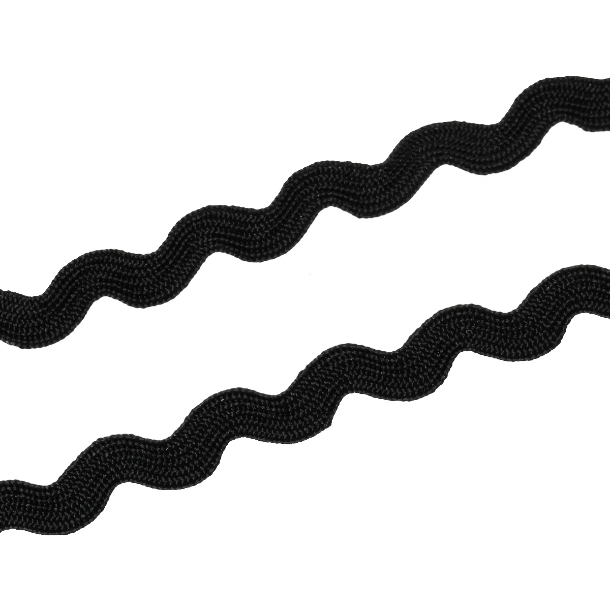 DoreenBeads Terylene Ribbon Ric Rac Trim Black 8.0mm( 3/8"),20 M 2015