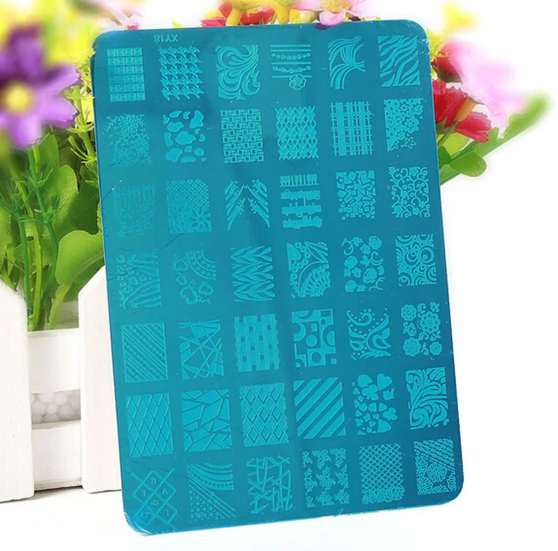 1 Piece Pattern Designs Nail Stamp Stamping Image Konad Plate Print