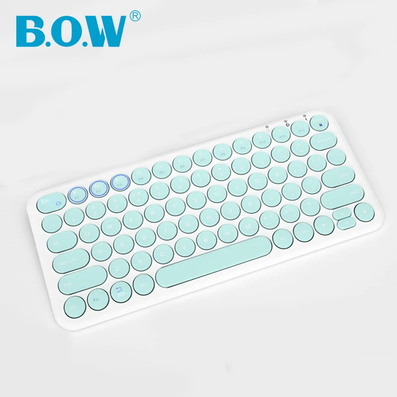 Pequeno de B.o.w Teclado sem Fio de Bluetooth para Smartphont Easy-comuta até 3 Teclado Mini Tablet Portátil Comp Dispositivos –
