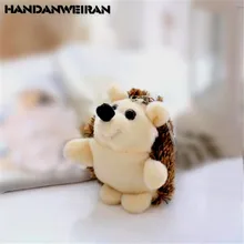 1PCS חמוד בפלאש קיפוד צעצוע קטן תליון Creative מיני רך ממולא בעלי החיים צעצועי יום הולדת בנות למשחק מתנה 10CM HANDANWEIRAN(China)