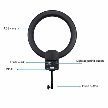 

NanGuang CN-R640 V2 Photography Video Studio 640 LED Continuous Macro Ring Light 5600K Day Lighting update by Cn-65C pro / R640