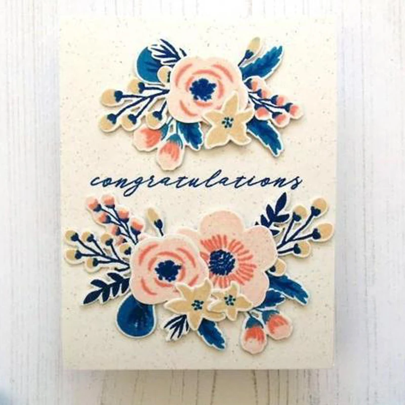 

Groom Bride Wild Flower Transparent Clear Silicone Stamp Set for DIY Scrapbooking/Photo Album Card Making Decorative Clear Stamp