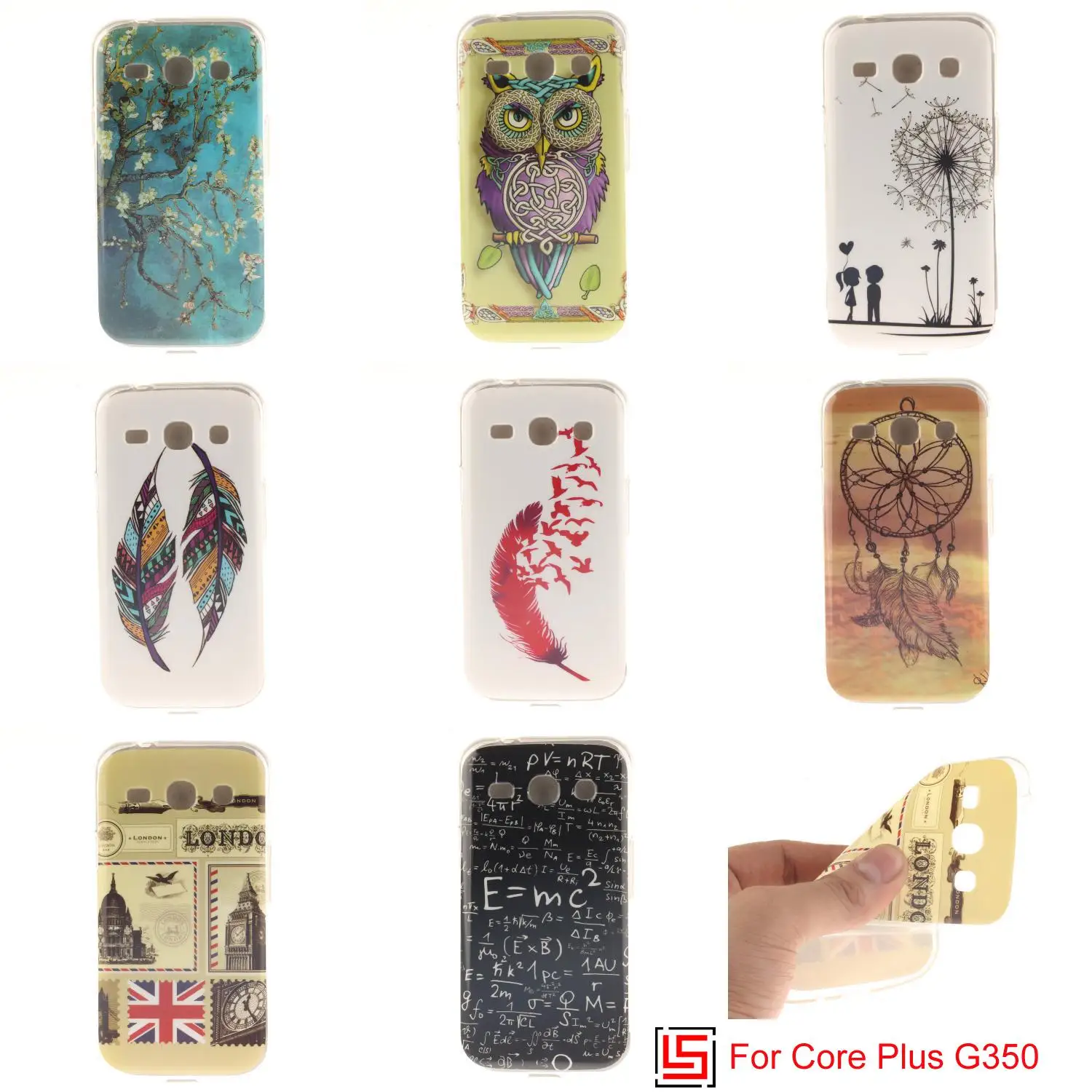 Ultra Thin TPU Silicone Soft Phone Case shell carcasa fundas Cover Bag Cove For Samsung Galaxy Galaxi Core Plus G350 G350e |