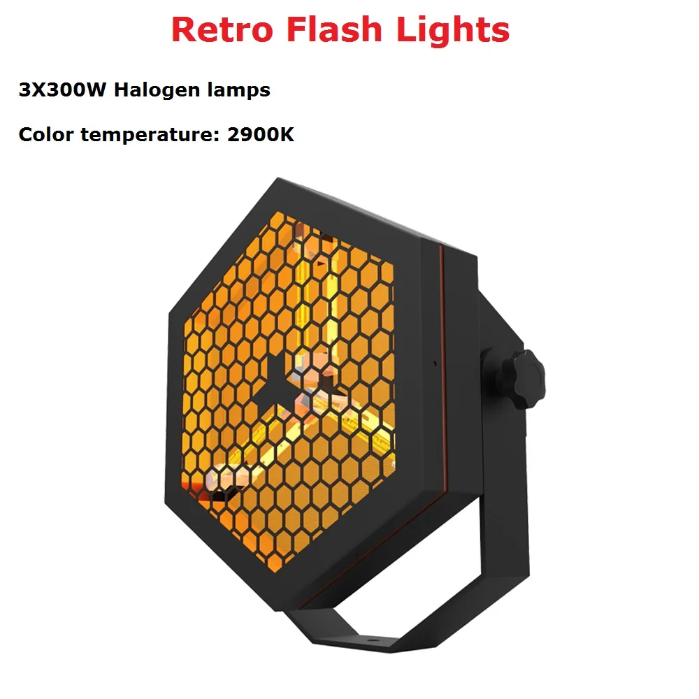 1 Units Retro Flash Lights 3X300W Halogen lamps Stage Par Lights With DMX512 For Disco DJ