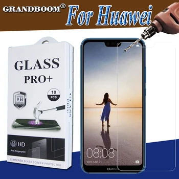 

100pcs 9H Tempered Glass Screen Protector For Huawei P40 Lite E P30 P20 Pro Mate 30 20 X 2.5D Protective Film With New Package