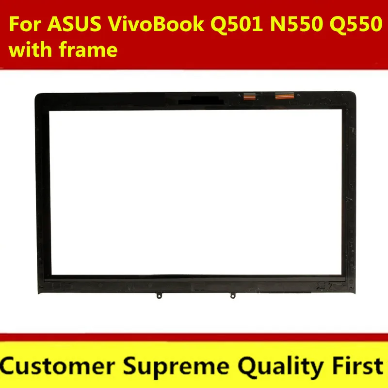 Для нового дигитайзера сенсорного экрана + сменная рамка для Asus Vivobook N550JV Series 15 6