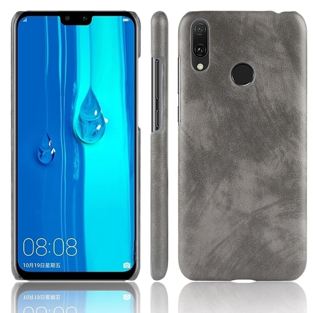 New For Huawei Y9 2019 Case Huawei Y9 (2019) PU Leather Litchi pattern