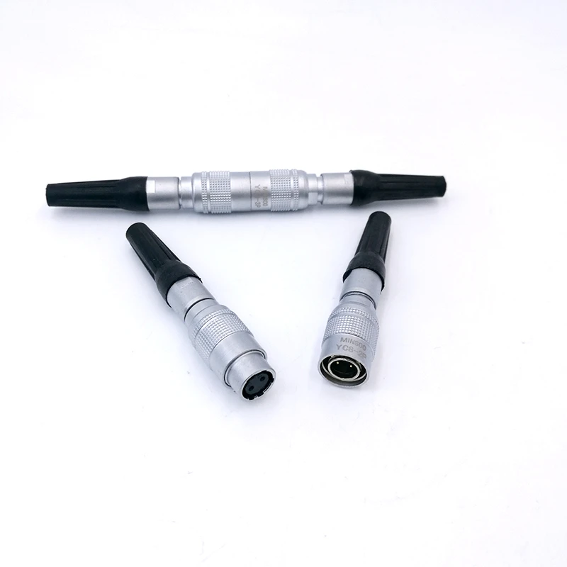 Yc8 Mini Circular Connector Docking Sensor Connector Push Pull Self