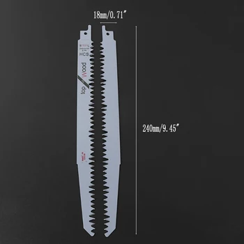 

2pcs Reciprocating Saw Blades Cutting Metalworking Wooden Plywood Particleboard Surfaces Power Cutter Tools
