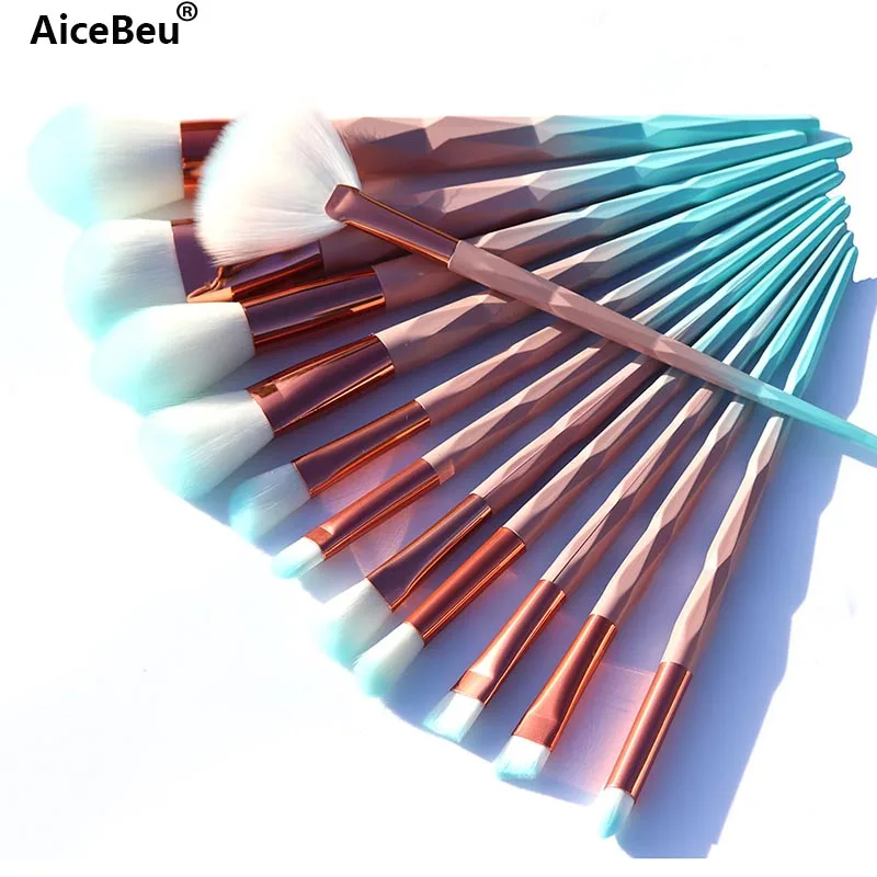 Набор кистей для макияжа AiceBeu 7/10/12 шт.|green makeup brush set|makeup setbrush set |