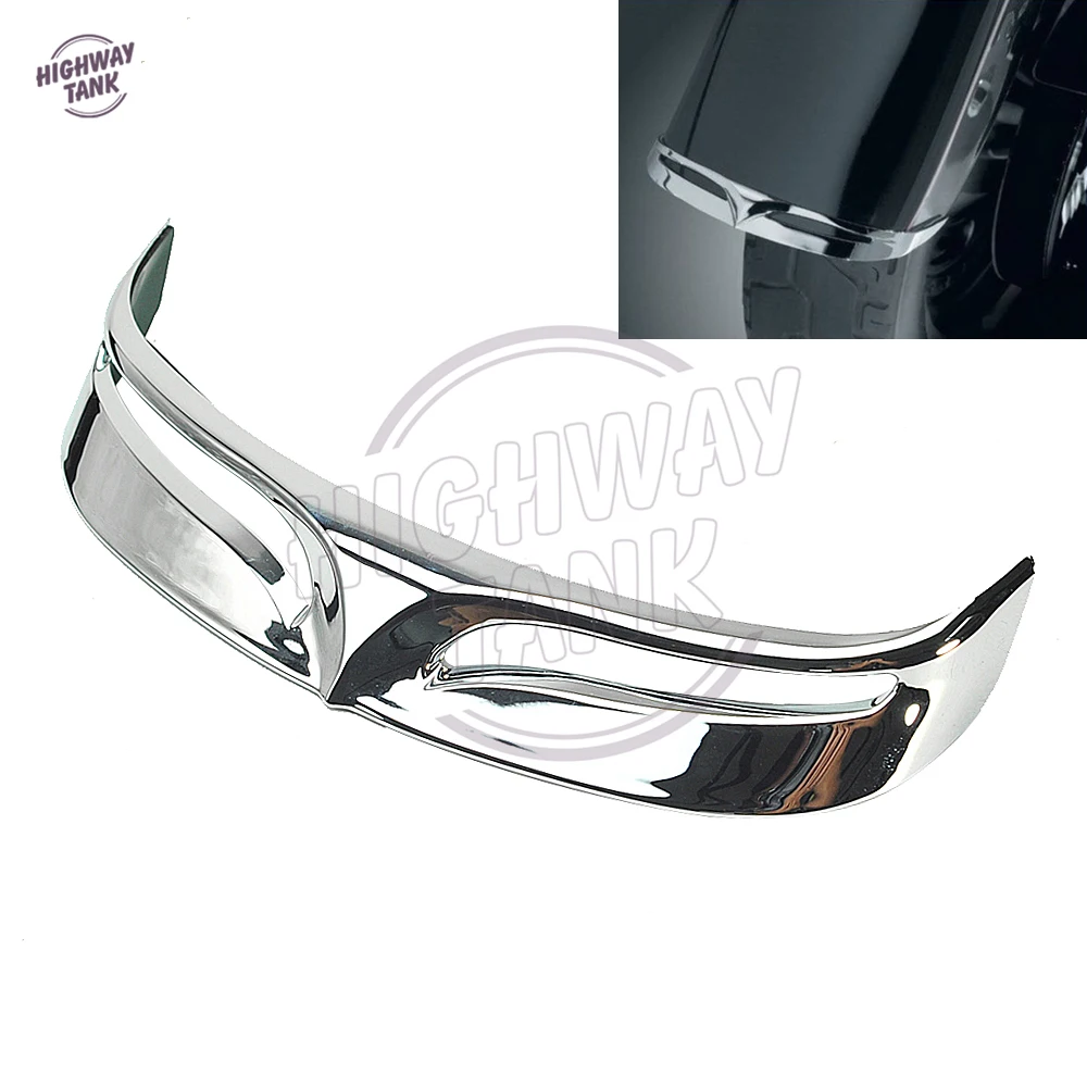 

Chrome Motorcycle Rear Fender Tip Trailing Decoration case for Harley Fatboy FLSTF 2009 2010 2011 2012 2013