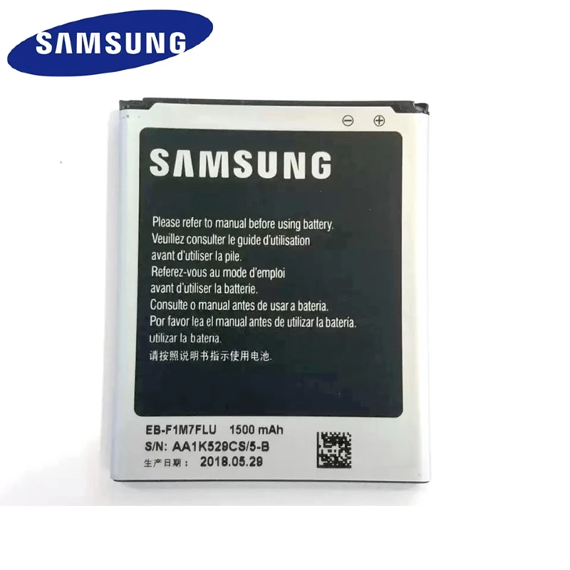Оригинальный аккумулятор Samsung для Galaxy S3 Mini i8160 i8190 i8200 сменный без NFC 3 Pin 1500