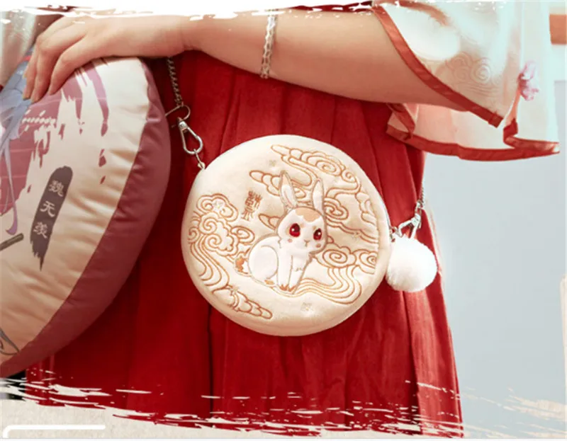 

Limited Anime Grandmaster of Demonic Cultivation Wuxian Wangji Kwaii Rabbit Mini Plush Shoulder Bag Cosplay Gift