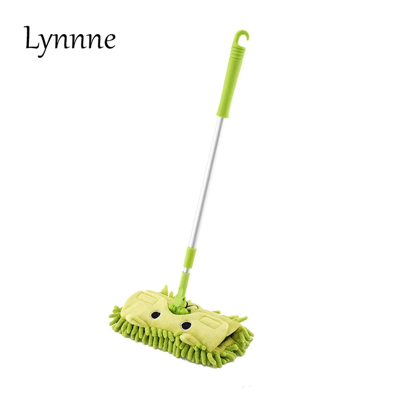 Lynnne Mini Mop for Kids Chenille Telescopic Removable Dust Mop