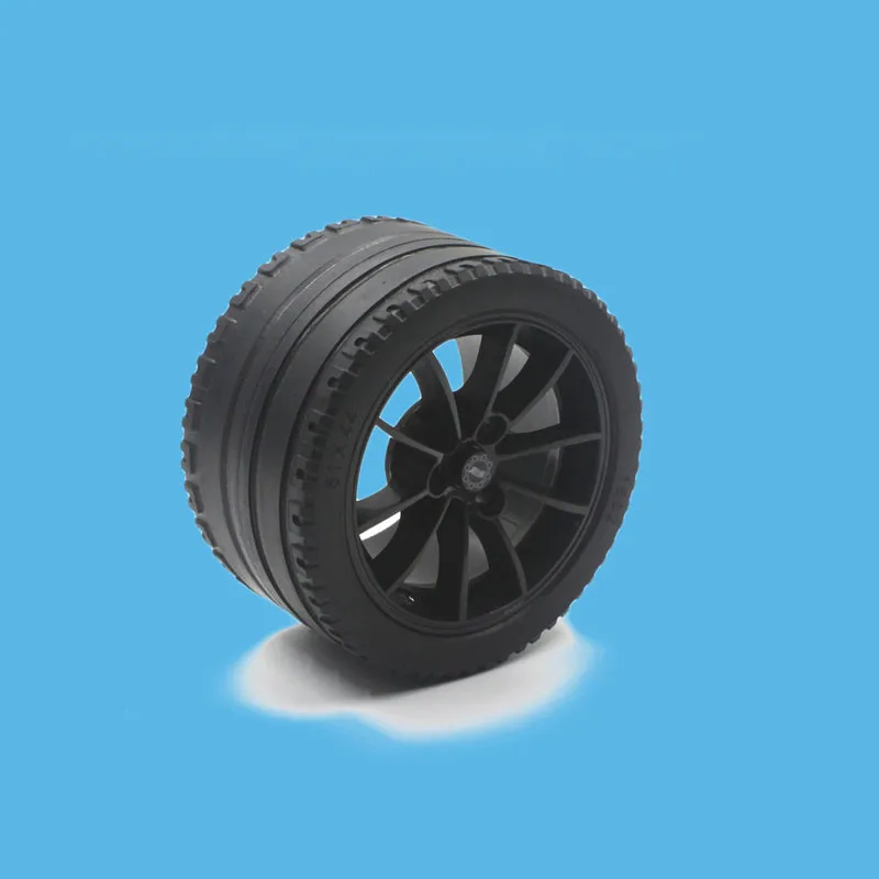 2 шт./лот Technic Wheel Decool 3368 20001 автомобильные шины 81,6*44 мм ZR 23799+ 23800 подходят для 42056 MOC кирпичные автомобильные блоки DIY игрушки