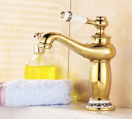 Latern роуз / золото хром античная латунь китай цветок для ванной туалетная вода