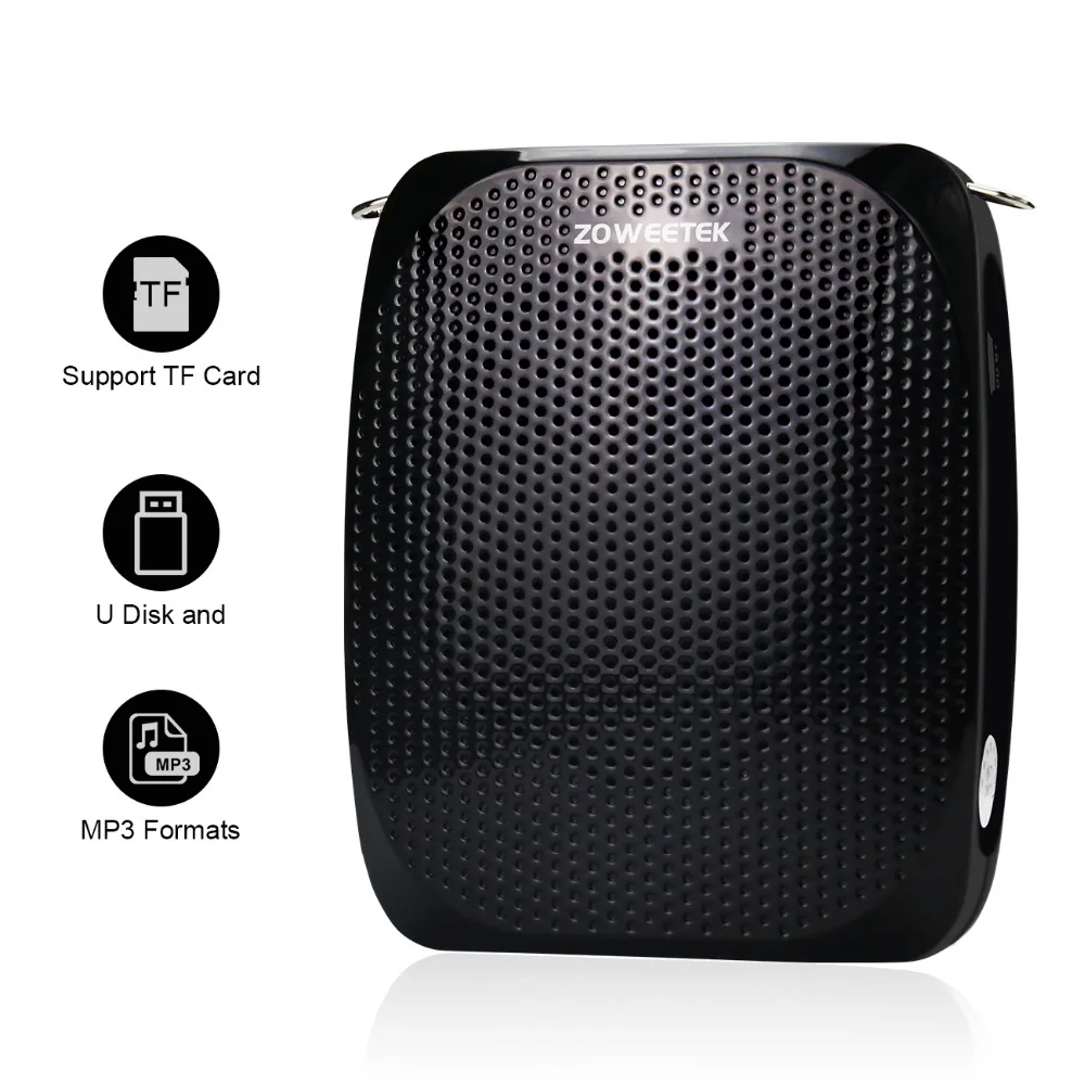  Zoweetek 10W Wired Mini Audio Speaker Portable Voice Amplifier Natural Stereo Sound Microphone Loud