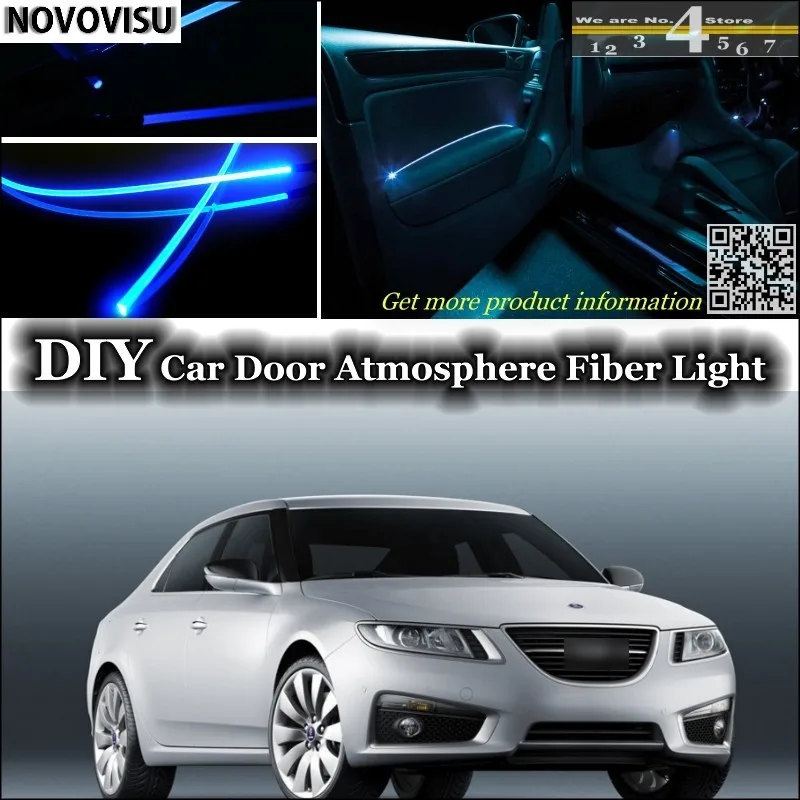 Novovisu для Saab 9 5 95 подкладке окружающий свет атмосферу волоконно оптического