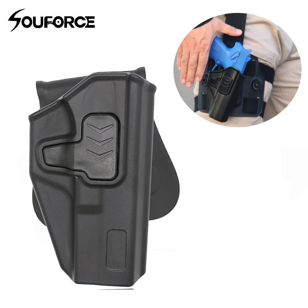 

Tactical Paddle Polymer Holster for Glock 17 Pistols 360 degree Rotation