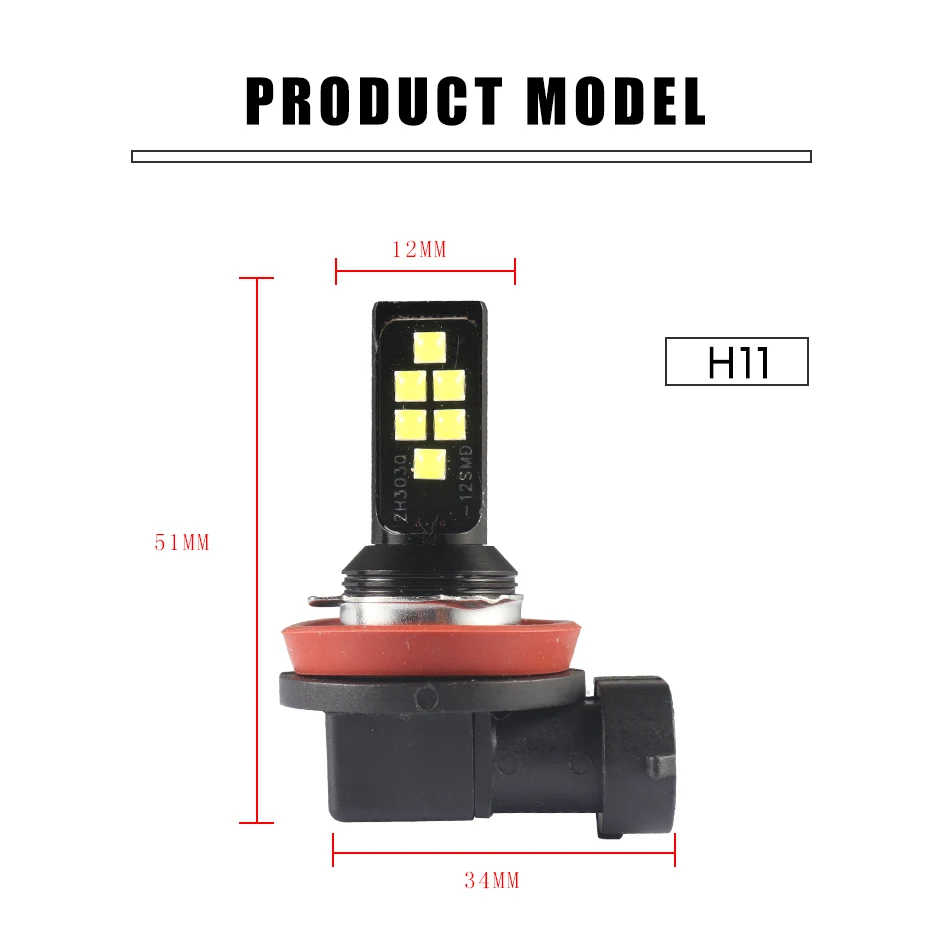 AILEO 9005 9006 светодиодный фонарь 3030SMD для автомобильных противотуманных фар H16(JP) HB3 H9 HB4 H8 9145 H11 3000 K, фиолетовый, синий, для дневных ходовых огней