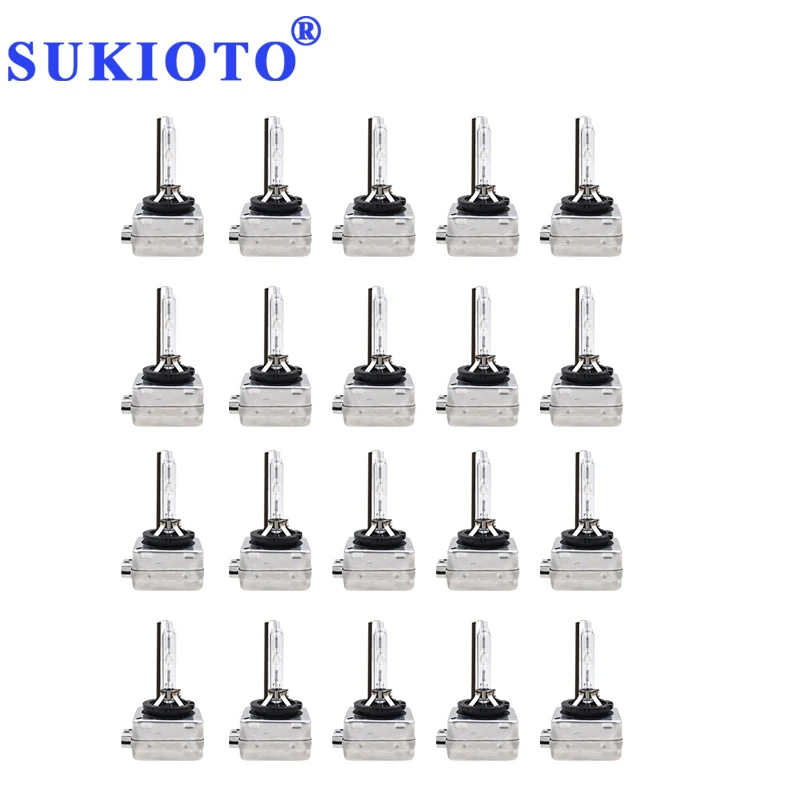 SUKIOTO 20 шт. 35 Вт качество D1S лампы ксеноновые HID светильник 1s D3S 85410 4300K 5000K 6000K