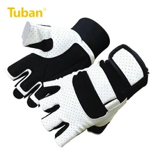Tuban спортивные полупальчиковые Перчатки для фитнеса мужские спортивные дышащие Нескользящие длинные наручные гантели для тренировок ручной работы тренажерный зал на открытом воздухе перчатки
