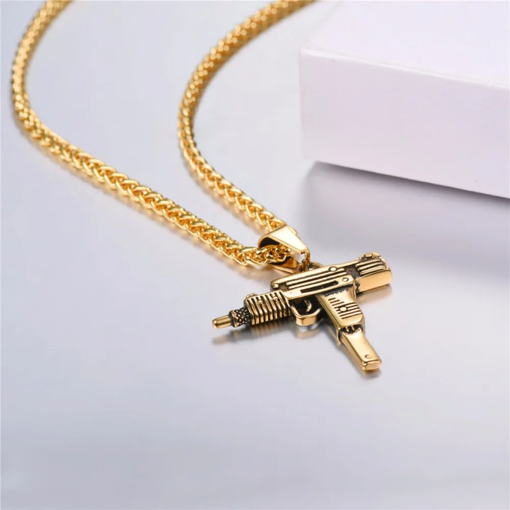 Мужское ожерелье и подвеска в стиле хип хоп|gun necklace|gun jewelrynecklaces & pendants |